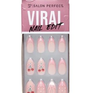 Salon Perfect Viral Nail Edit Pink Cherry Press-On Nails